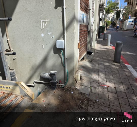 התקנת קופסת פיקוד ותשתיות חשמל בסמוך למתקן חנייה